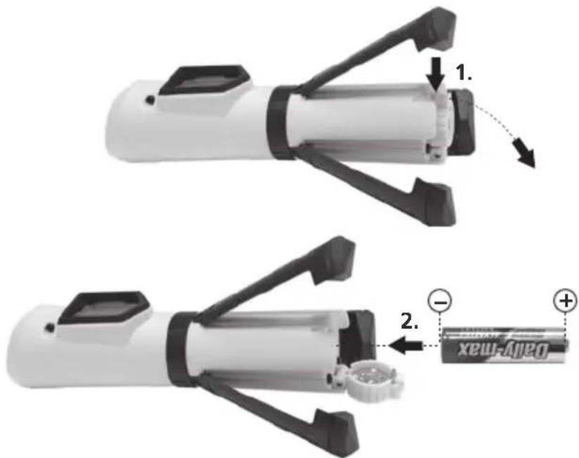 Laserliner SuperCross-Laser Compact - Plaatsen van de batterij - 1