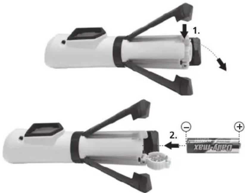 Laserliner SuperCross-Laser Compact - Inserir a pilha - 1