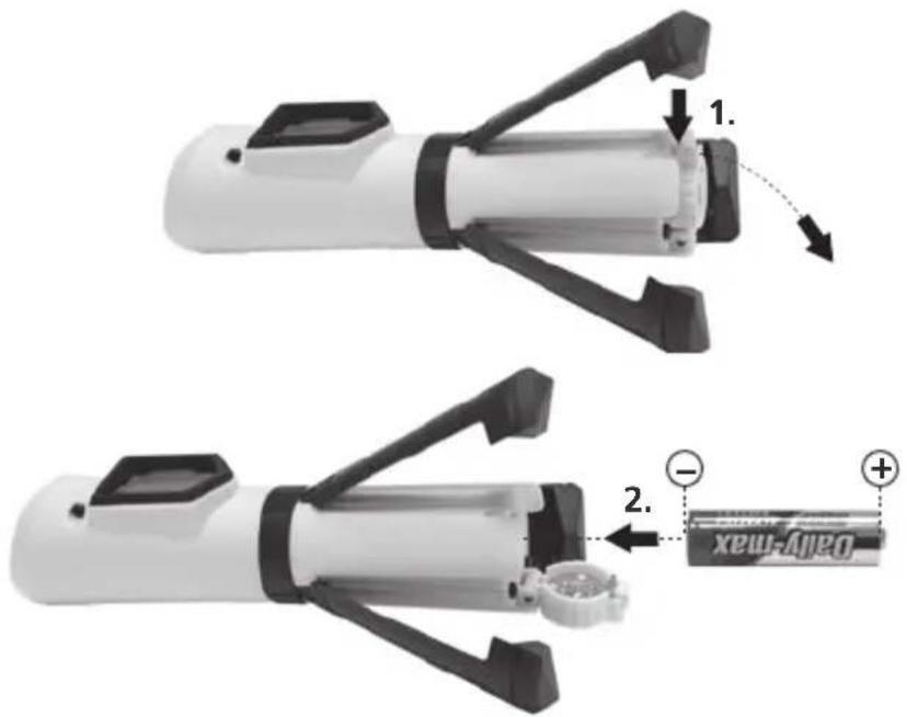 Laserliner SuperCross-Laser Compact - Installation de la pile - 1
