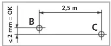 Laserliner SuperCross-Laser Compact - Control de la línea horizontal: - 1