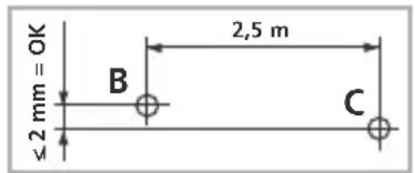 Laserliner SuperCross-Laser Compact - Vérification de la ligne horizontale: - 1