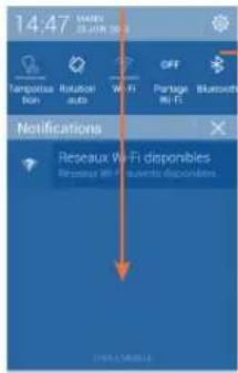 ALCATEL One Touch M´POP 5020D - Panneau de notification - 1