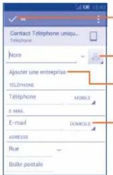 ALCATEL One Touch M´POP 5020D - Ajouter un contact - 1