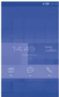 ALCATEL One Touch M´POP 5020D - Pour déverrouiller l'écran du téléphone - 1