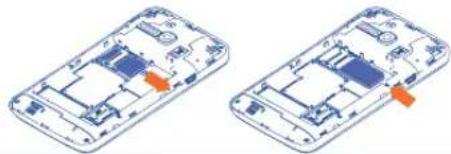 ALCATEL One Touch M´POP 5020D - Insérer/Extraire la carte SIM - 1