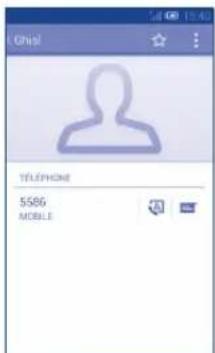 ALCATEL One Touch M´POP 5020D - Utiliser Quick contact pour Android - 1