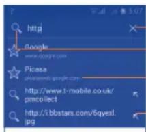 ALCATEL One Touch M´POP 5020D - Pour acceder à une page Web - 1