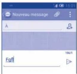 ALCATEL One Touch M´POP 5020D - Édition de texte - 1