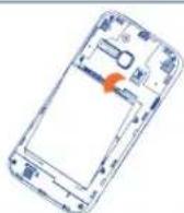 ALCATEL One Touch M´POP 5020D - Installer et extraire la batterie - 1