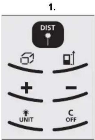 Laserliner DistanceMaster Home - DISPLEJ: - 1
