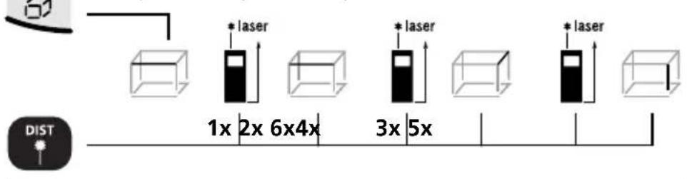 Laserliner DistanceMaster Home - Pomiar kubatury: - 1