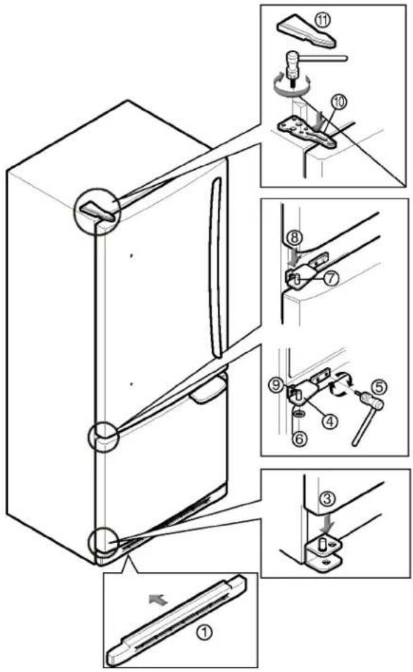 LG LRDN22724SW - Pour InstallerlaPorteduRéfrigérateur - 1