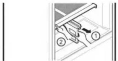LG LRDN22724SW - Pour quitter le couvercle à crochet: - 1