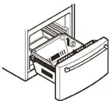 LG LRDN22724SW - 1.Enlèvement du Tiroir de Dégagement - 2