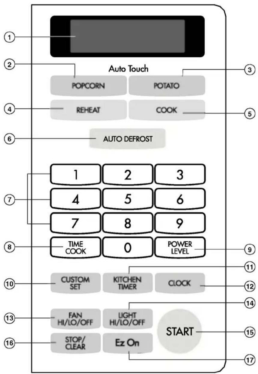 LG GMV1540TB - OVEN CONTROL PANEL - 1