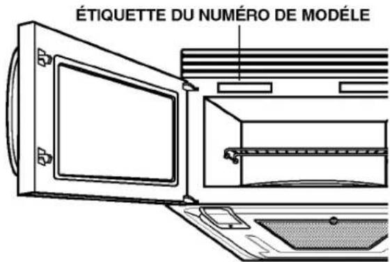 LG LMV-1921SB - EMPLACEMENT DU NUMÉRO DE MODÈLE - 1