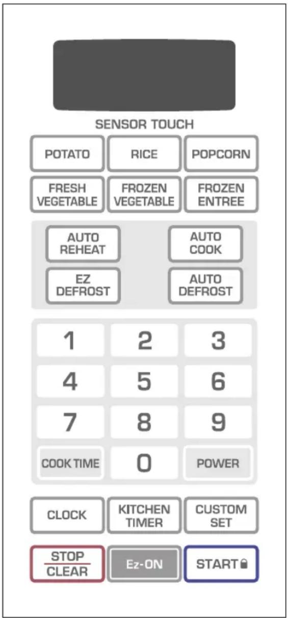LG LMS2141SB - TABLEAU DE COMMANDE - 1