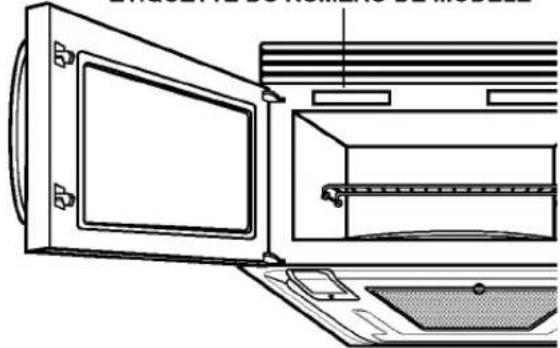 LG LMV-1921SS - EMPLACEMENT DU NUMERO DE MODELE - 1