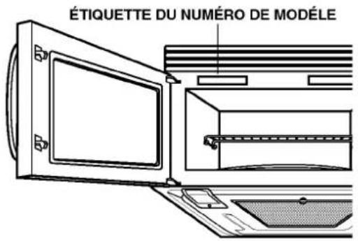 ÉTIQUETTE DU NUMÉRO DE MODÉLE