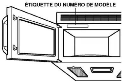 LG LMV-1621SB - EMPLACEMENT DU NUMÉRO DE MODÈLE - 1