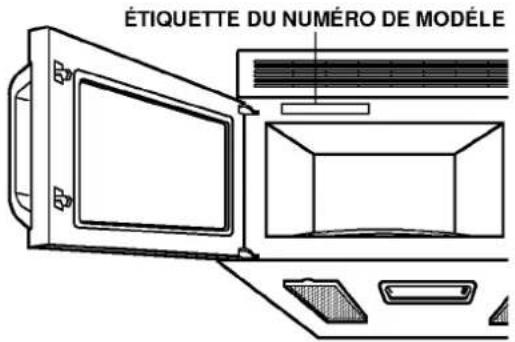 LG LMV-1620DB - EMPLACEMENT DU NUMÉRO DE MODÈLE - 1
