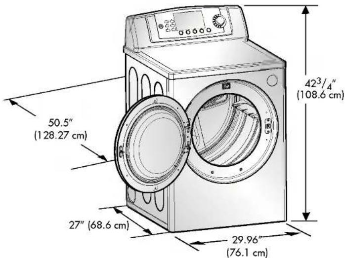 LG DLG5955WM - ÉTAPE 1 Positionnement de la sécheuse - 1