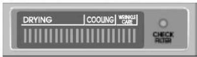 LG DLG5955WM - Position/nettoyer filtre/voyant anti froissement - 1
