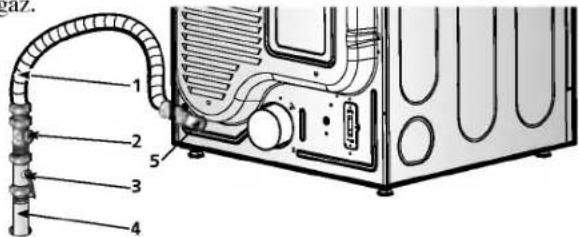 LG DLE9577WM - Étape 4 connexion de l'alimentation en gaz - 1
