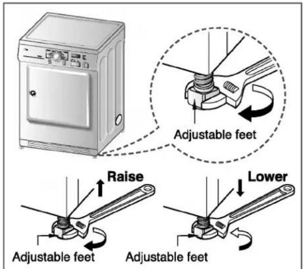 LG DLEV833W - Level the dryer - 2