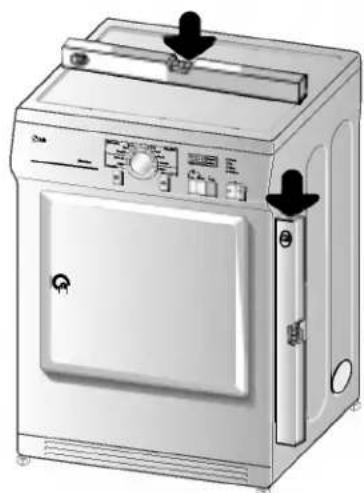 LG DLEV833W - Level the dryer - 1