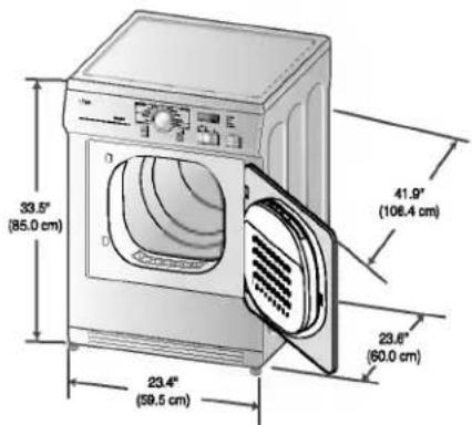LG DLEV833W - STEP1 Positioning the Dryer. - 1