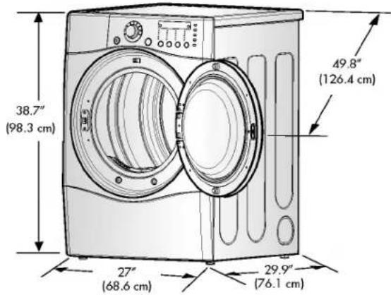 LG DLE7177RM - STEP 1 Positioning the Dryer. - 1
