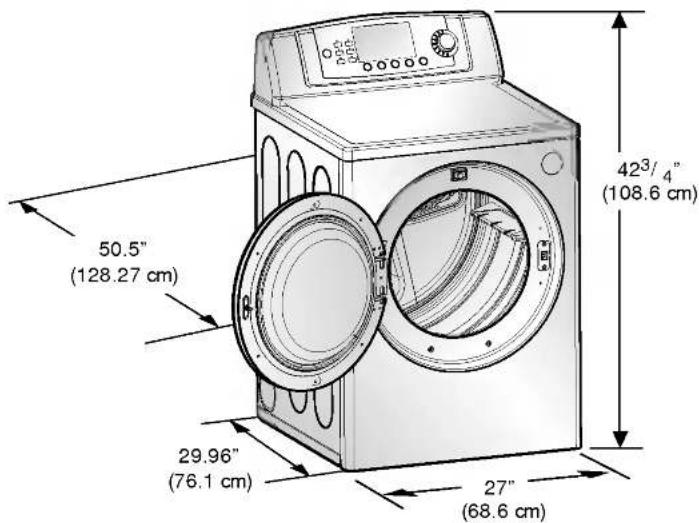 LG DLE2544W - STEP 1 Positioning the Dryer. - 1