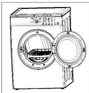 LG DLE2512W - Make sure Dryer RACK is evenly spaced right onto the drum inside and door rim. - 1