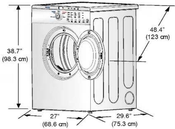 LG DLE2512W - STEP 1 Positioning the Dryer. - 1