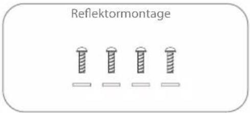 Reflektormontage