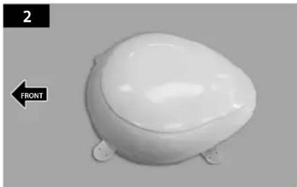 Selfsat Snipe Dome - SNIPE DOME Installation on the car roof (same for all 4 mounting plate edges) - 2