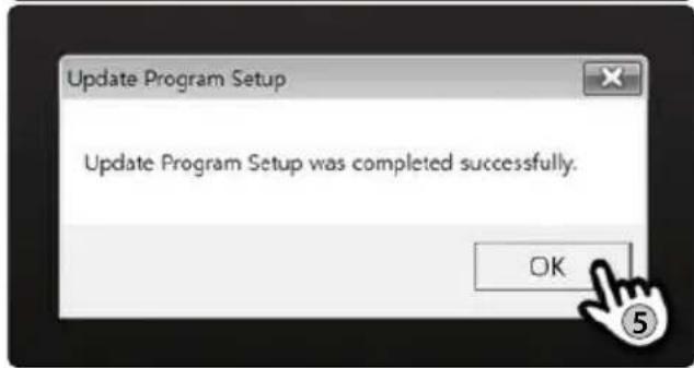 Update Program Setup Update Program Setup was completed successfully. OK