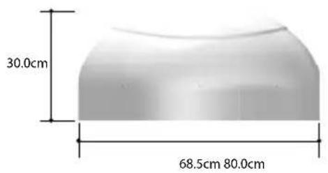 30.0cm 68.5cm 80.0cm