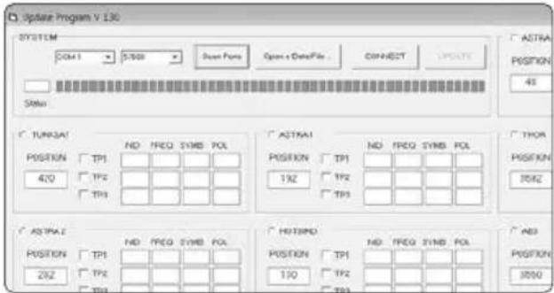 Option Program V 130 SYSTEM COM 1 S/500 Square Points Open a Delete File CONNECT UPDATE Status TUN3A1 POSITION TP1 420 TP2 TP3 ASTRA1 POSITION TP1 192 TP2 TP3 THURD POSITION TP1 292 TP2 TP3 HUTRND POSITION TP1 130 TP2 TP3 ASTRA POSITION ASS PISIFKIN 3050