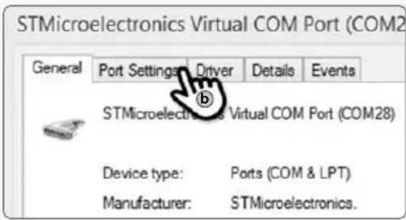 STMicroelectronics Virtual COM Port (COM2 General Port Setting Driver Details Events STMicroelectronics Virtual COM Port (COM28) Device type: Ports (COM & LPT) Manufacturer: STMicroelectronics.