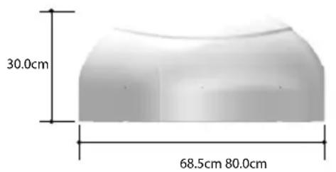 30.0cm 68.5cm 80.0cm