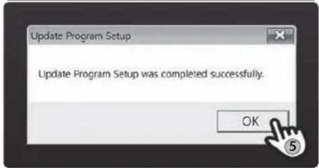 Update Program Setup Update Program Setup was completed successfully. OK