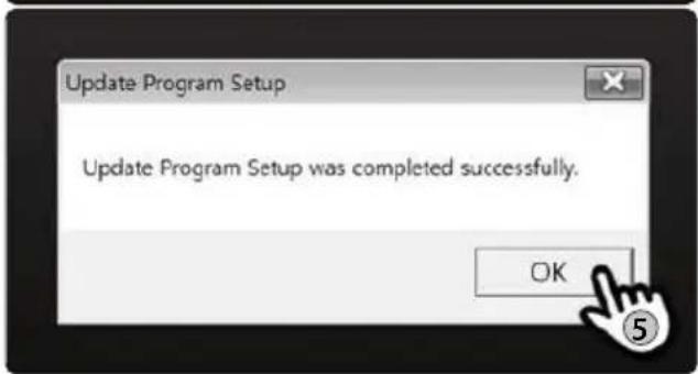 Update Program Setup Update Program Setup was completed successfully. OK