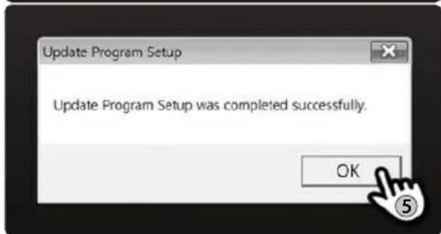 Update Program Setup Update Program Setup was completed successfully. OK