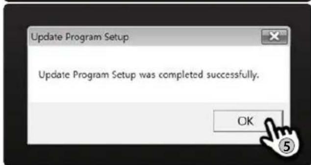 Update Program Setup Update Program Setup was completed successfully. OK