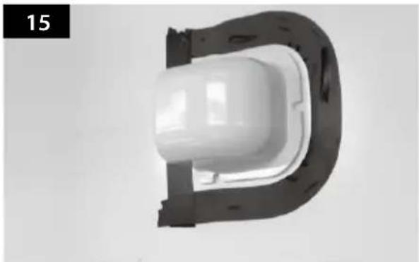 Selfsat Snipe Dome - SNIPE DOME Installation on the car roof (same for all 4 mounting plate edges) - 15