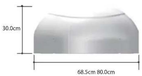 30.0cm 68.5cm 80.0cm
