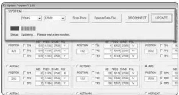 C:\Update Program Y.130 SYSTEM COMS 57000 Scram Points Options Data File DISCONNECT UPDATE Status: Updating ... Please wait a/ew minutes. POSITION 91 103 12100 27600 V 4/23 972 109 12485 27600 V 973 103 12303 27600 V POSTEN TIN 1 1760 22600 V 192 TYS 1 2044 22600 H TP3 TIP3 1 1334 27600 V POSITION TIN 16 9762 TPS 13 TP3 ACTRA2 POSITION 91 ND FREQ SMB ROL 202 11476 27600 H 976 12484 27600 V 973 11134 27600 V HOTMAD POSITION TIN HE FREQ SMB PSL 118 12148 27600 V 150 TYS 114 13588 27600 V TP3 116 13597 27600 V AID POSITION TIN ND 9762 TPS 13 9762 TPS 13 ACTRA1 AITRAIN C HENSAT