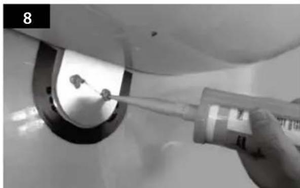 Selfsat Snipe Dome - SNIPE DOME Installation on the car roof (same for all 4 mounting plate edges) - 8